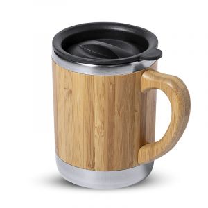 Dam Vanatin tasse thermique nature de 300ml. Corps en bambou et acier inoxydable.