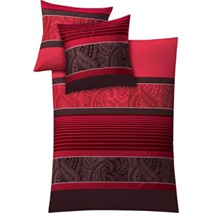 Kleine Wolke Linge de lit satin maco de qualité - helline home - Rouge - Taille 2