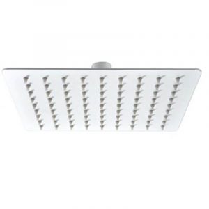 Pomme haute de douche blanche Imex 20x20