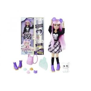 Simba Toys 105953976 Kawaii Hi Poupée habillée Cora (26 cm) - Poupée Mobile à coiffer et coiffer - Poupée avec Cheveux Longs, Souris et Accessoires - Jouet pour Enfants à partir de 4 Ans