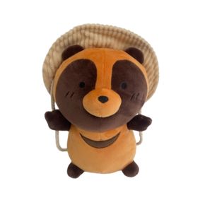 Peluche Lyo Tanuki Chapeau Kawaii