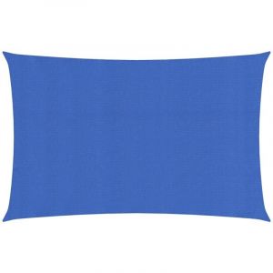 VidaXL Voile d'ombrage 160 g/m² rectangulaire bleu 3x6 m PEHD