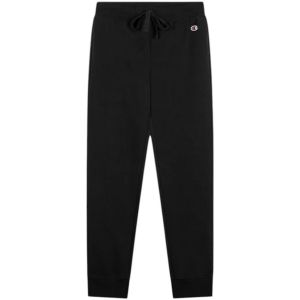 Champion Pantalon femme &agrave; revers c&ocirc;tel&eacute;, noir
