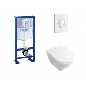 Image de Grohe Pack Rapid SL + Cuvette O'Novo VILLEROY + Plaque Blanche