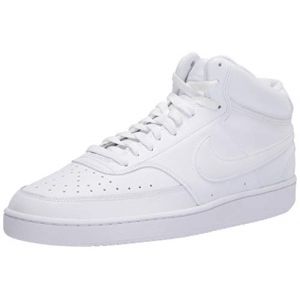 Nike Court Vision Mid, Chaussure de Basket Homme, White/White-White, 42 EU