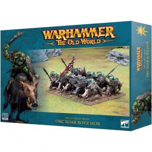 Warhammer Games Workshop The Old World - Orc and Goblin Tribus : Orc Boar Boyz Mob