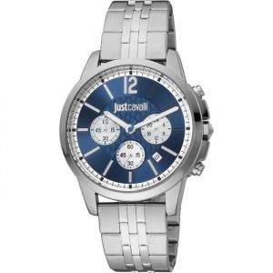 Just Cavalli Montre - Jc1g175m0265 - Quartz - Homme - Bleu - Acier Inoxydable