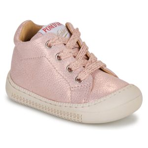 Pom d'Api Baskets montantes enfant YAKA WALK Rose - Taille 19,20,21,22,23