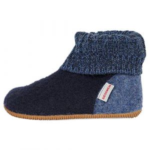 Image de Giesswein Wildpoldsried, Chaussons Montants Mixte Enfant, Bleu (Ocean 588), 27 EU