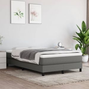 VidaXL Matelas de lit à ressorts ensachés Gris foncé 120x200x20 cm