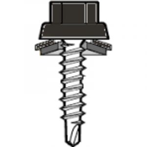 Etanco Vis couturage Colorvis TH8 6.5x38 - T&ecirc;te ral 7016 gris anthracite - 100 pi&egrave;ces - 552 529 236