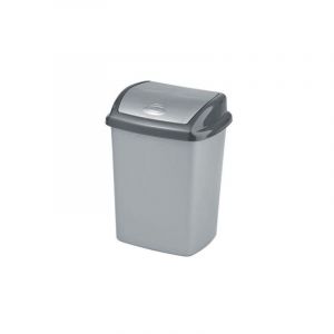 Curver Poubelle Inclinable Dominik 10l Argent 174993