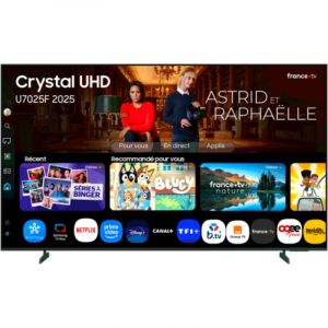 Samsung TV Crystal UHD 55" U7025F 2025, 4K, Smart TV