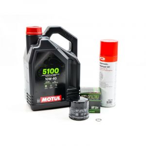 Kit Entretien Vidange Standard pour YAMAHA FJR 1300 de 2003 &agrave; 2021 - MOTUL 5100 10W40 4L