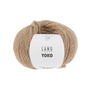 Pelote de laine et Alpaga &agrave; tricoter YOKO - Lang Yarns(...) - 0096 Marron clair chin&eacute;