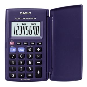 Casio Calculatrice 4 opérations HL-820VER