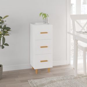 VidaXL Buffet Blanc 34,5x34x90 cm Bois d'ingénierie - White