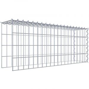 Gabion sur toile type 4 100 cm x 40 cm x 20 cm (L x H x P), maille 5 cm x 10 cm, spirale