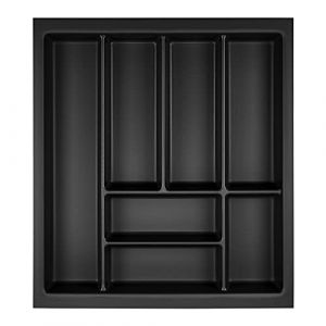 ORGA-BOX Junker Slim Range-couverts 425 x 476 mm gris lave structure perlée pour armoires de cuisine de 50 cm Range-couverts parfaitement adapté au système de tiroirs SO SLIM