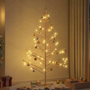VidaXL Arbre de No&euml;l en bois Naturel 180 cm Bois massif en pin 42018057