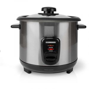 Melissa Cuiseur &agrave; riz 1,0 L - 400 W - rev&ecirc;tement antiadh&eacute;sif - bo&icirc;tier en acier inoxydable - panier vapeur inclus - fonction maintien au chaud - arr&ecirc;t automatique - avec doseur et cuill&egrave;re