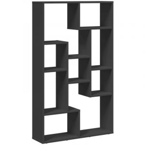 VidaXL Bibliothèque noir 72x20x120 cm bois d'ingénierie, étagère, étagère de rangement, support à livres, étagère à livres, étagère de stockage