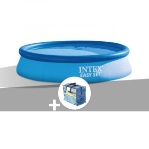 Intex Kit piscine autoport&eacute;e Easy Set 3,05 x 0,76 m (avec filtration) + B&acirc;che &agrave; bulles