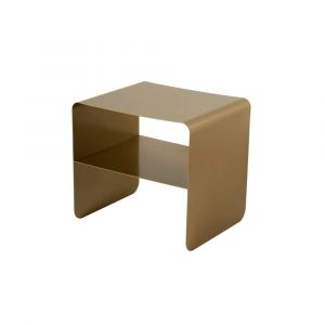 Pier Import - Table d'appoint design métal doré – 2 plateaux sfax