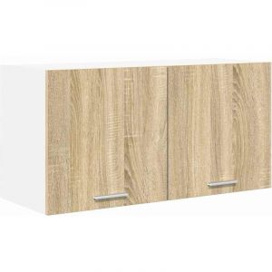 VidaXL Armoire suspendue avec stockage Ch&ecirc;ne Sonoma 80 x 31 x 40 cm