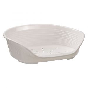 Ferplast Corbeille Siesta Deluxe blanche pour chien et chat - taille 10 : L 93,5 x l 68 x H 28,5 cm