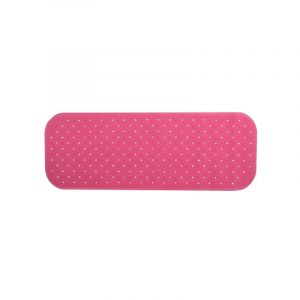 MSV Tapis Fond de baignoire antid&eacute;rapant Caoutchouc class 36x97cm Rose Fuschia - Rose