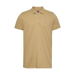Tommy Hilfiger Tommy Jeans TJM Slim Placket Polo EXT S/S Polo Homme, Beige (Relic Tan), S