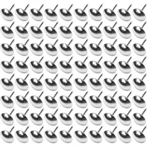 Cyclingcolors 100x clous tapissier 11mm chromé argenté décoratif ameublement canapé fauteuil lit chaise rénovation, finition nickel