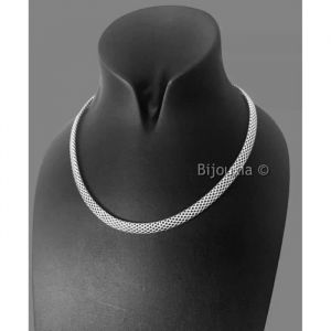 Collier Ras De Cou - 925-000 - Argent Rhodi&eacute; - 45 Cm - 5 Mm - Bijoux Femme
