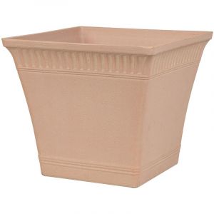 Image de Beliani Pot de fleurs rose poudr&eacute; 34 x 34 x 30 cm PSATHA