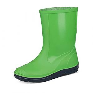 Image de Beck Bottes enfant caoutchouc PVC BASIC vert pomme - Taille 24