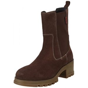 Kickers Boots Cuir Kick Happy Marron - Couleur Marron - Taille 41