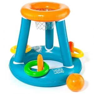 Molto | Jeu de Basket-Ball Gonflable pour Piscine et Jardin – Panier Gonflable pour Enfants – Jeu de Basket-Ball pour extérieur – Comprend Une Balle Gonflable