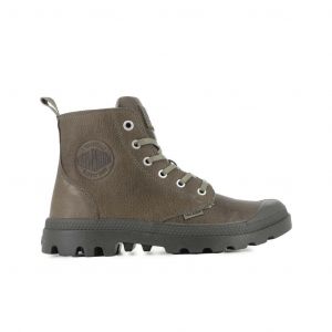 Palladium Baskets en cuir fermeture éclair Pampa Ess