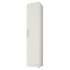 Armoire 1 Porte Blanche Mutifonctions Largeur 35 cm - CHAMBRE - KITS PARANA