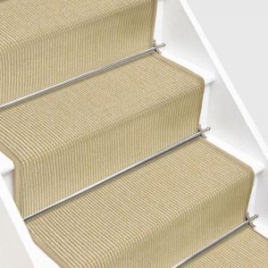 Karat - Tapis d'escalier en Sisal Sylt Ivoire 66 x 100 cm