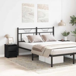 VidaXL Cabinet de chevet avec tiroir 2 pcs Chêne noir 30 x 30 x 40 cm