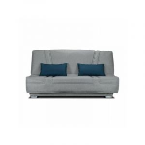 COMFORT BULTEX Banquette clicclac 3 places Tissu Coussins déco L193 Gris