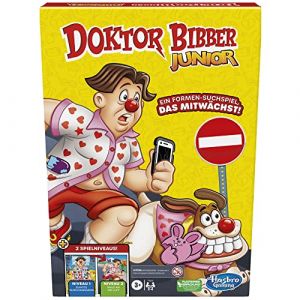 Hasbro Docteur Bibber Junior Jeu de soci&eacute;t&eacute; pour Enfants d'&acirc;ge pr&eacute;scolaire et d'&acirc;ge pr&eacute;scolaire, Docteur Bibber Jeu de Recherche de Formes