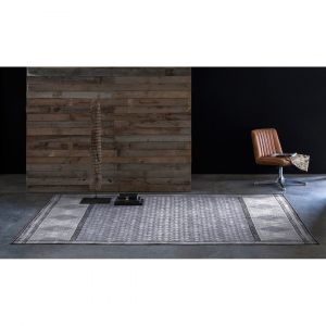 Vivabita Tapis bleu design g&eacute;om&eacute;trique plat Steinar 120x170