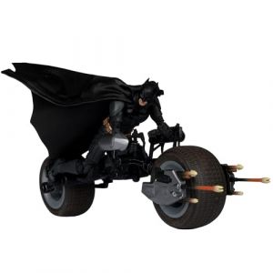 MCFarlane Toys The Dark Knight DC Multiverse Figurine d'action avec véhicule Batman & The Batpod 18 cm