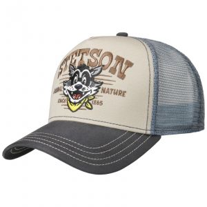 Stetson Casquette Trucker Animal Nature gris-beige One Size