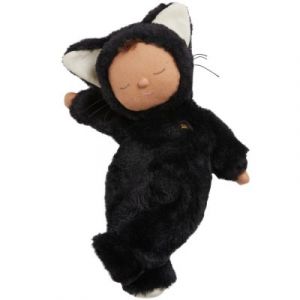 Olli Ella Poupée Cozy Dinkums Black Cat Nox