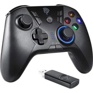 EasySMX Manette PC/PS3 sans Fil Rechargeable, Manette PC, Manette PS3 avec Double Vibration et Turbo, Compatible pour PC, PS3 et Nintendo Switch
