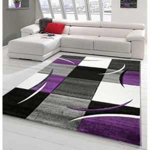 Nazar DIAMOND Tapis de salon Lila 160x230cm 160x230 cm - Coloris : lila - Densité : 3000gr/m²